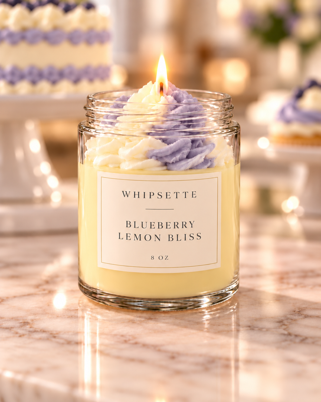 Blueberry Lemon Bliss Whipped Candle – 8 oz