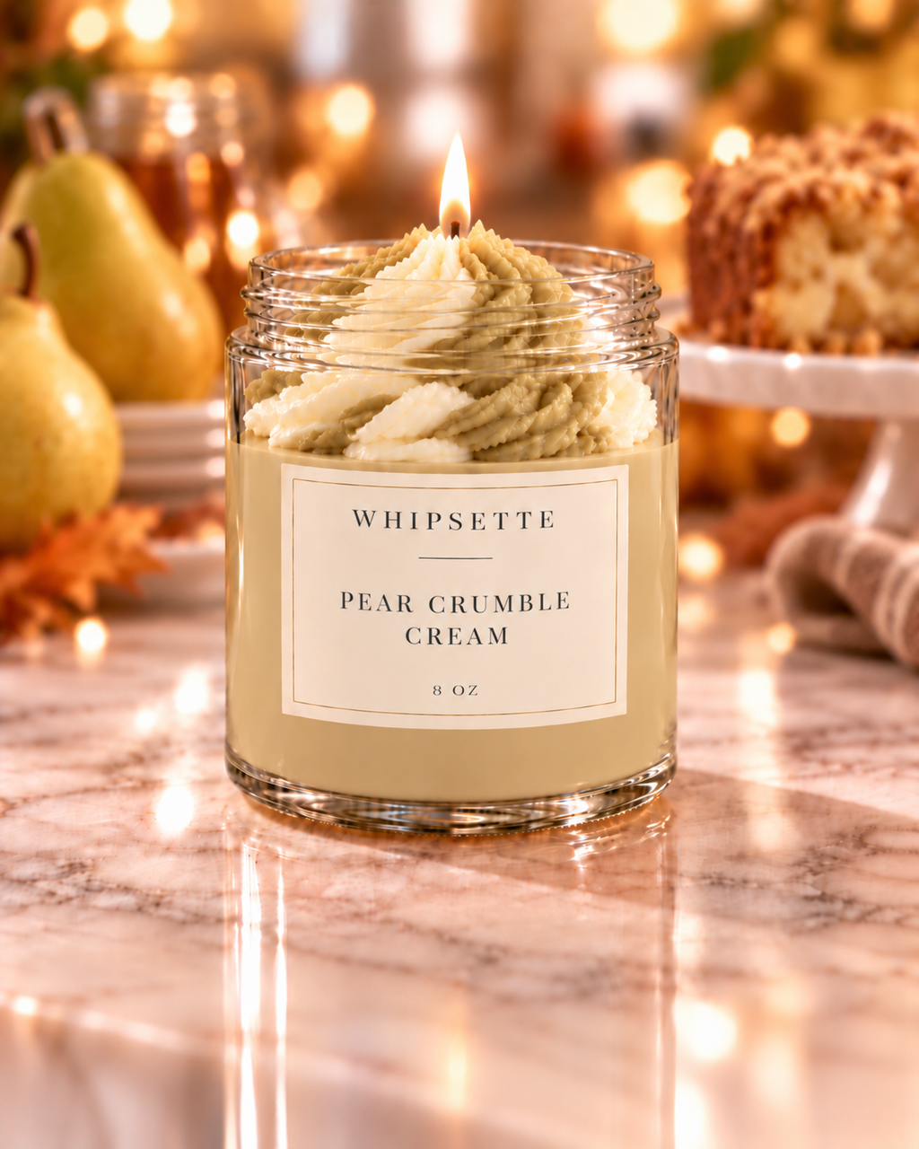 Pear Crumble Cream Whipped Candle – 8 oz